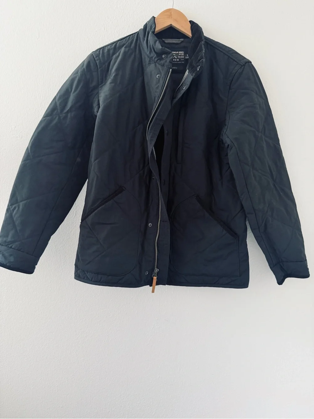J.Crew Sussex Quilted Black Jacket